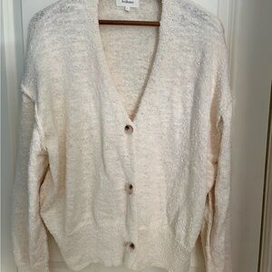 Bohme Off-White Button-Up Cardigan